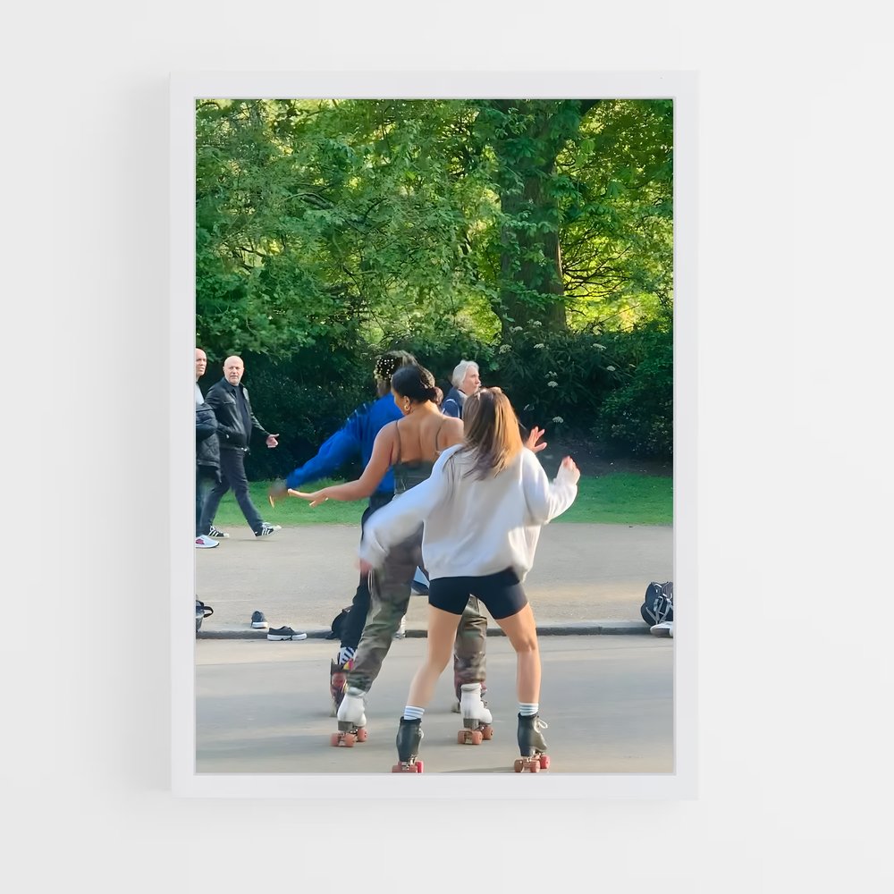 Poster Skaters en Folie – affiche Roller (vue 3)